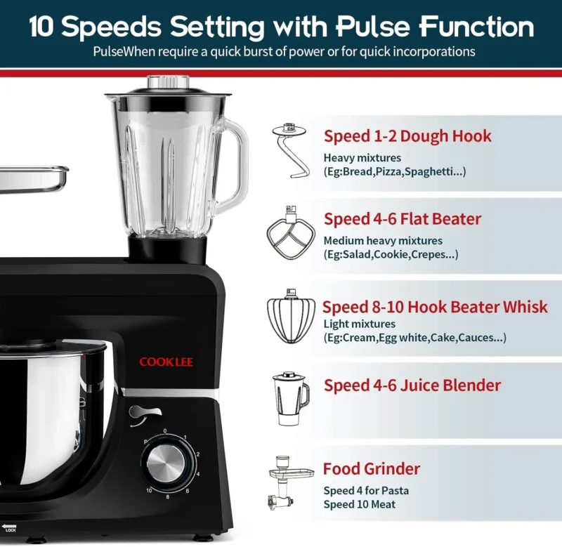 6-IN-1 Stand Mixer, - Image 3
